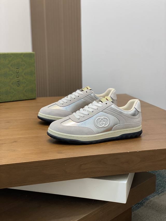 Gucci - High quality original - Upper: Nappa calf leather, Lychee grain calf leather, computer embroidery brand totem - Inner: Water dyed calf leather - outsole: Ultra light TPU rubber; Two tone molded outsole - Ultra high quality control workmanship