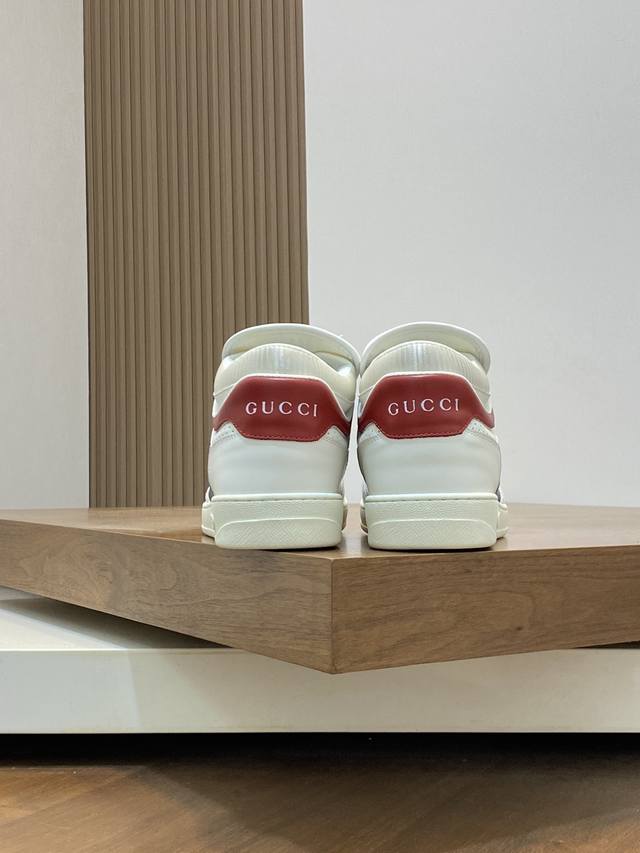 Gucci - High quality original - Upper: Nappa calf leather, Lychee grain calf leather, computer embroidery brand totem - Inner: Water dyed calf leather - outsole: Ultra light TPU rubber; Two tone molded outsole - Ultra high quality control workmanship