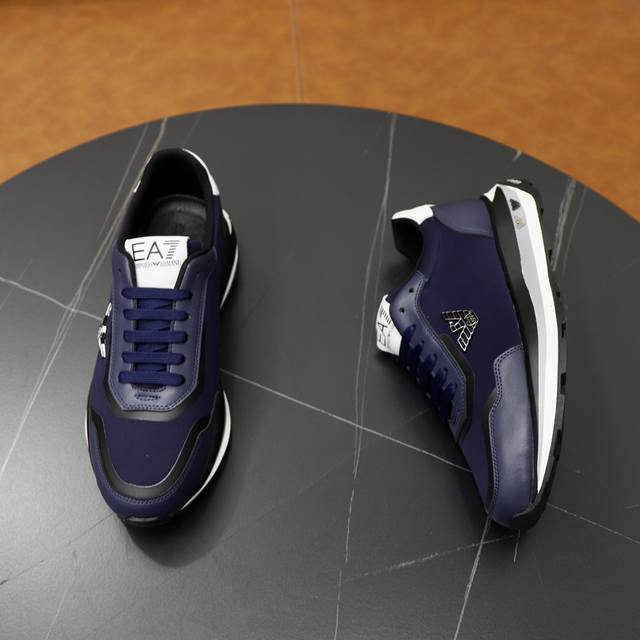Brand: Armani ARM NI Standard Code: 38-44 45 Customized Grade: Same as on official website Material: Original fabric Comfortable and breathable inner foam Lightweight and wear-resistant outsole Style Category: Men's fashion casual shoes Running sport
