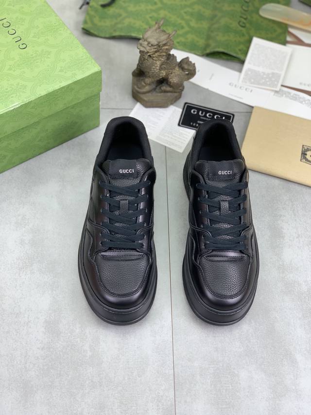 Factory price, real price, top of the line Gucci 24SS counter, latest couple style, thick soled Gucci white shoes, purchasing level Gucci's latest lightweight thick soled white shoes! Top tier chip version! Do you have the same feeling of 