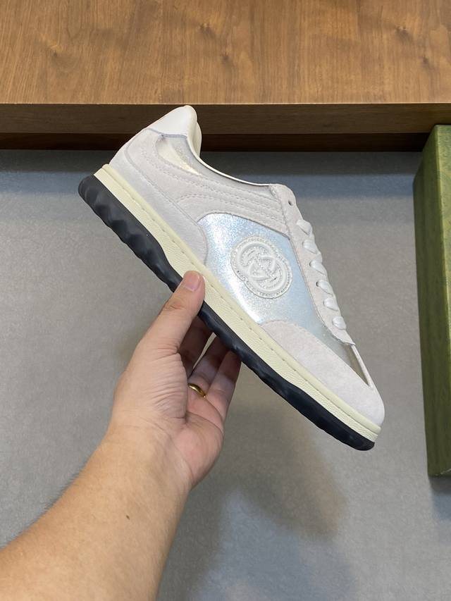 Gucci - High quality original - Upper: Nappa calf leather, Lychee grain calf leather, computer embroidery brand totem - Inner: Water dyed calf leather - outsole: Ultra light TPU rubber; Two tone molded outsole - Ultra high quality control workmanship