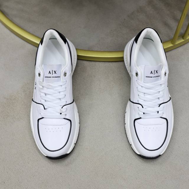 Brand: Armani ARM NI Standard Code: 38-44 45 Customized Grade: Same as on official website Material: Original fabric Comfortable and breathable inner foam Lightweight and wear-resistant outsole Style Category: Men's fashion casual shoes Running sport